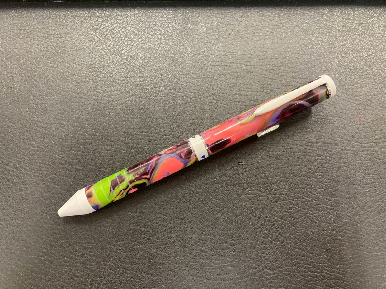 マーベラスウッド トライカラーボールペン レジン